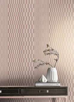 Tapete Serika Rosé Gold Schimmer -Tapetengeschäft Serika B 431371 2880x1440