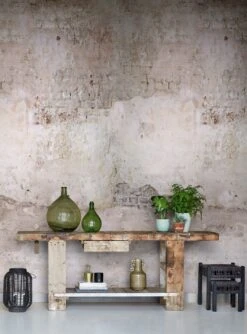 Wandbild Shabby Wall Grautöne -Tapetengeschäft Shabby Wall B 390751 2880x1440