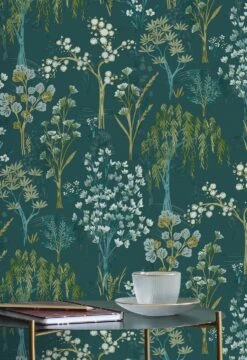 Tapete Sinfonia Blaugrün