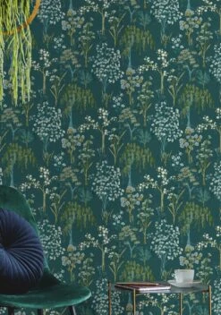 Tapete Sinfonia Blaugrün -Tapetengeschäft Sinfonia B 103373 2880x1440