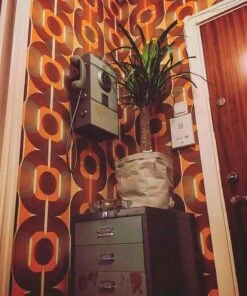 Tapete Sinon Orange -Tapetengeschäft Sinon 410495 2880x1440