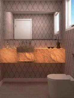 Tapete Soana Zartrosa -Tapetengeschäft Soana P 431202 2880x1440