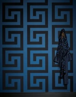 Versace Tapete Solea Blau -Tapetengeschäft Solea C 410475 2880x1440