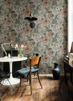 Tapete Soria Hellmoosgrau -Tapetengeschäft Soria C 485003 2880x1440