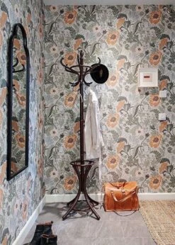 Tapete Soria Hellmoosgrau -Tapetengeschäft Soria D 485003 2880x1440