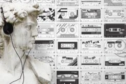 Tapete Stereo Nostalgia Weiss -Tapetengeschäft Stereo Nostalgia B 835131 2880x1440