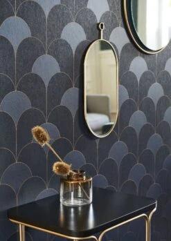 Tapete Sumba Graublau -Tapetengeschäft Sumba B 864663 2880x1440