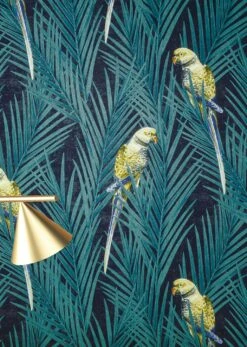 Tapete Talamanca Wasserblau