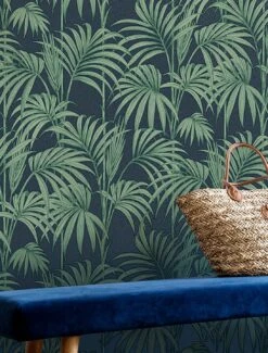 Tapete Tatanu Dunkelblau Glitzer