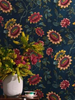 Tapete Tilla Dunkelblau