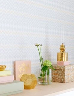 Tapete Tomoko Hellgrau -Tapetengeschäft Tomoko A 389111 2880x1440