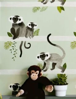 Tapete Trixi Grüntöne