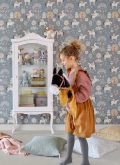 Tapete True Unicorns Dunkelgrau -Tapetengeschäft True Unicorns C 389185 2880x1440