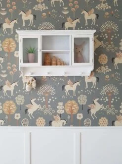 Tapete True Unicorns Dunkelgrau -Tapetengeschäft True Unicorns P 389185 2880x1440