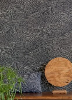 Tapete Ulevan Schwarzgrau -Tapetengeschäft Ulevan A 821801 2880x1440