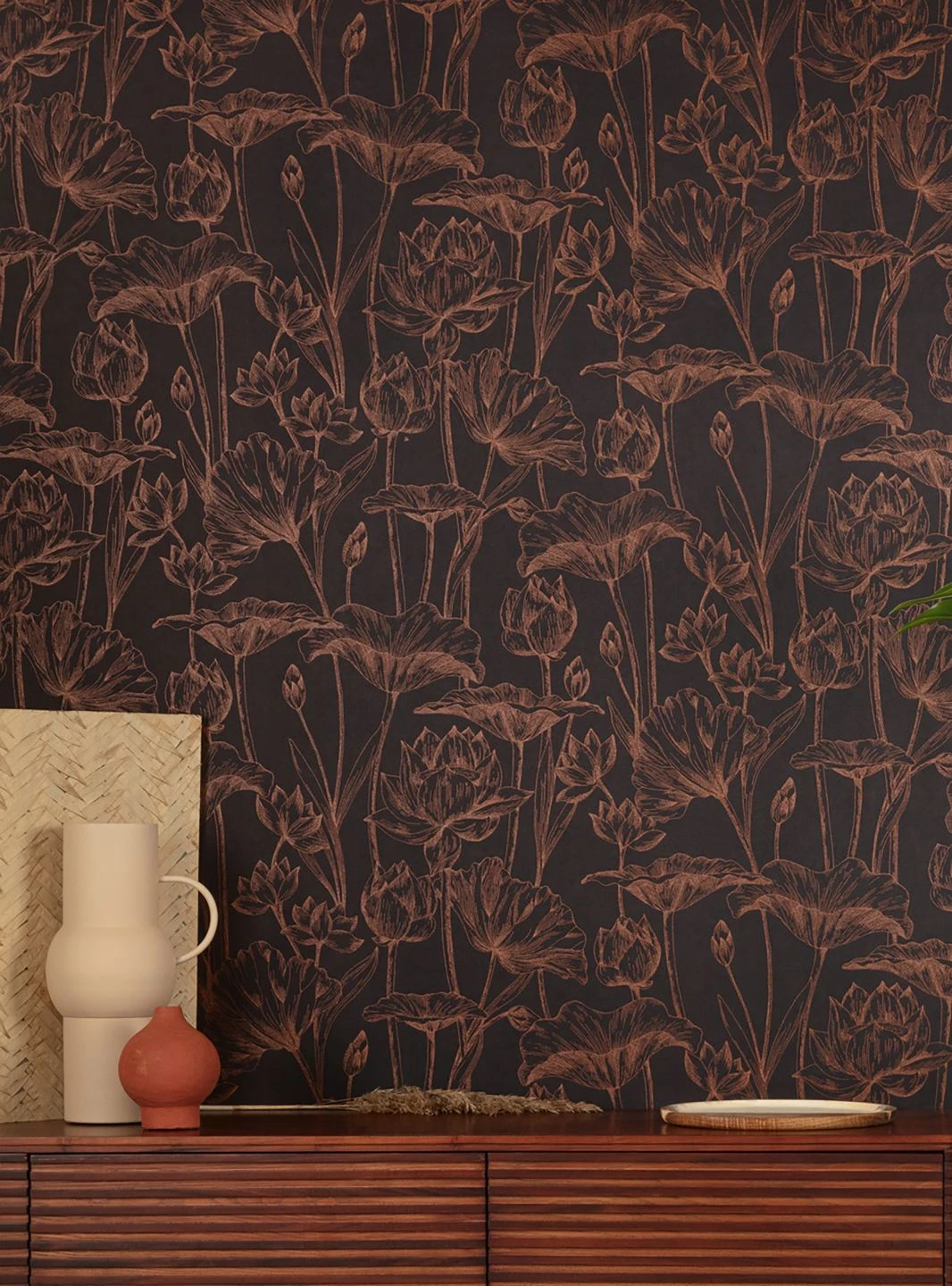 Tapete Umbra Perlkupfer 1 Tapete Umbra Perlkupfer