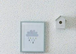 Tapete Uncountable Dots Minttürkis