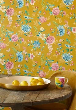 Tapete Vanity Goldgelb