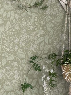 Tapete Venla Gelbgrau