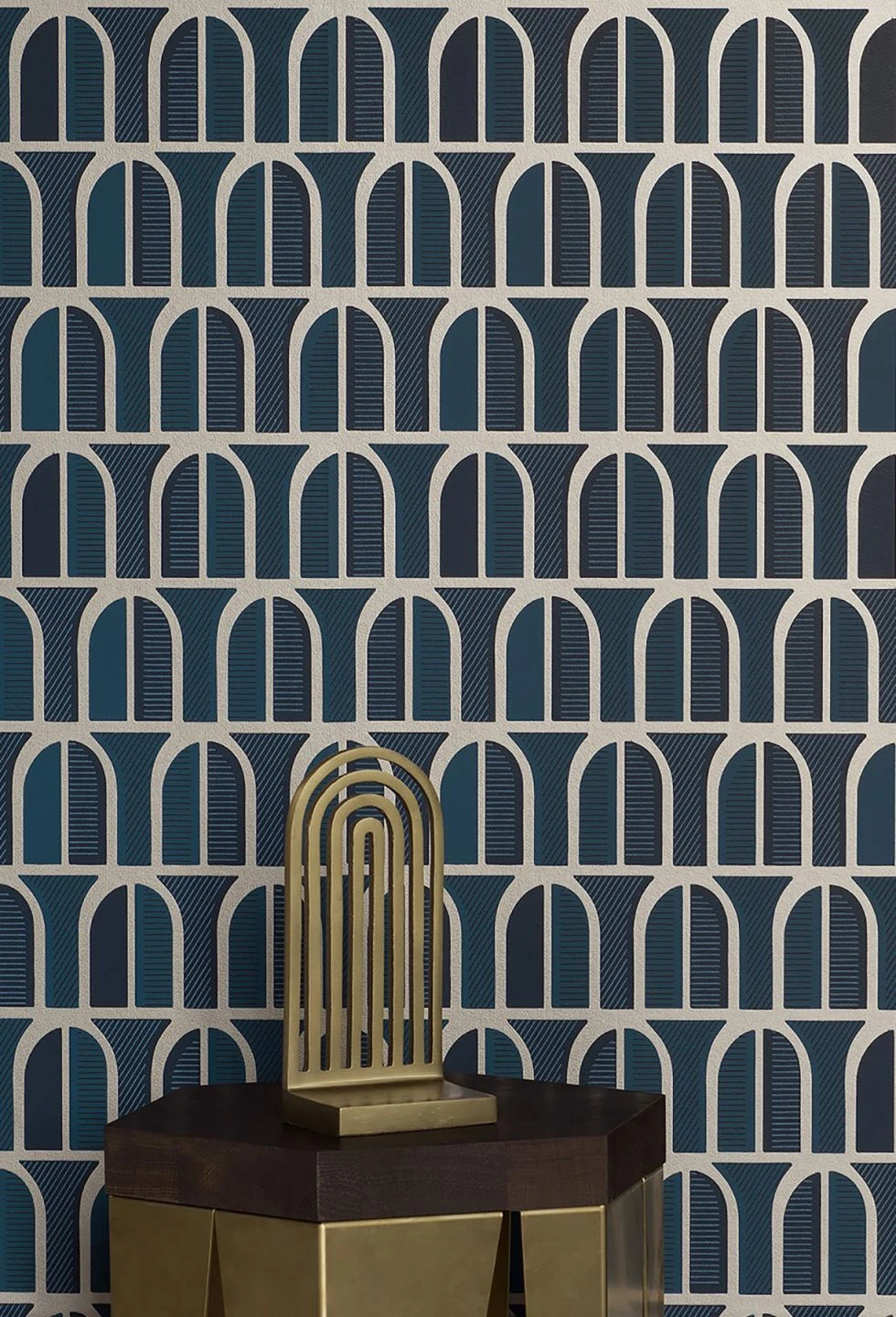 Tapete Vernazza Blautöne 1 Tapete Vernazza Blautöne