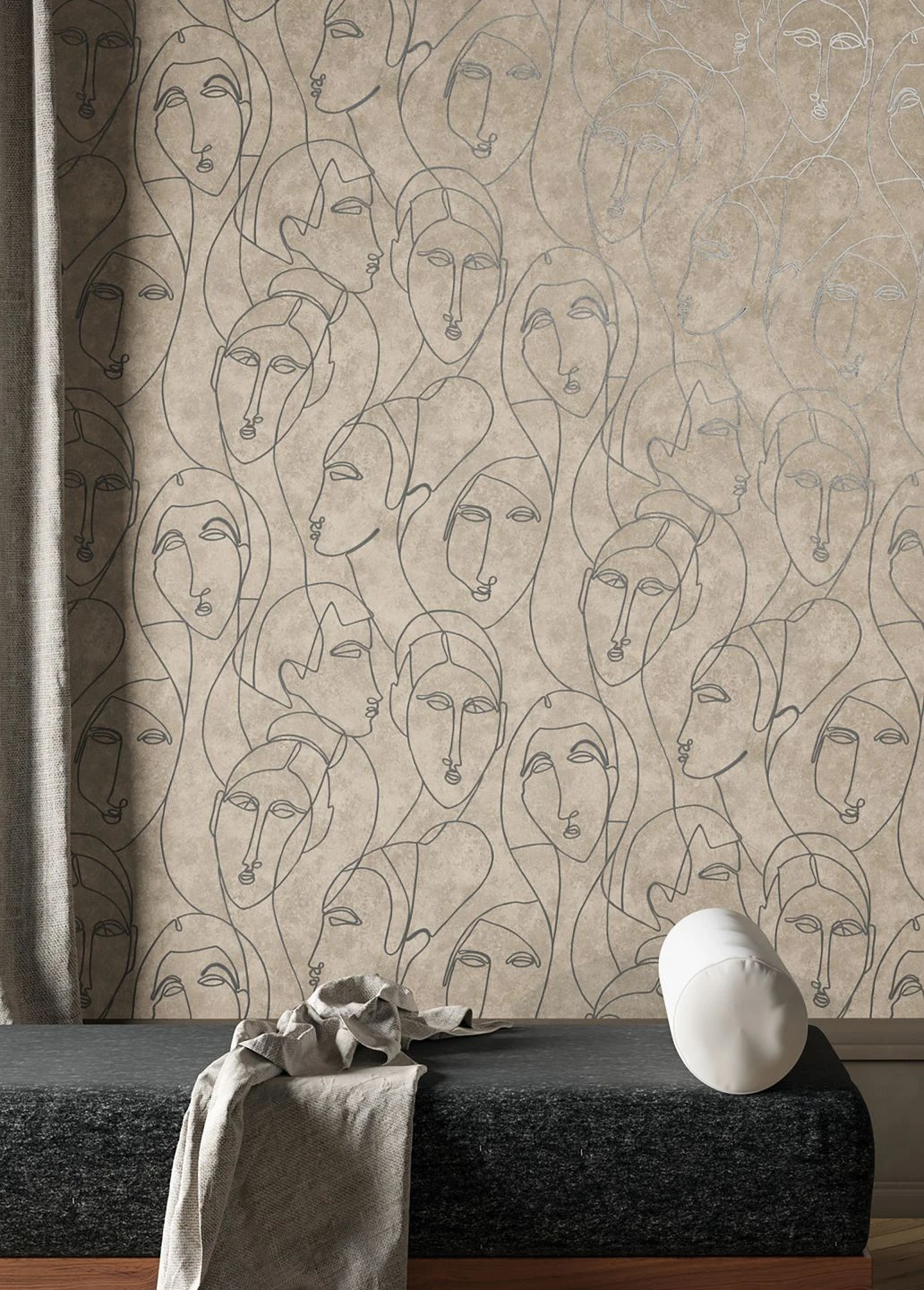 Tapete Vertigo Graubeige 4 Tapete Vertigo Graubeige – Bild 4