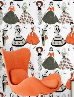 Tapete Vintage Dress Rotorange