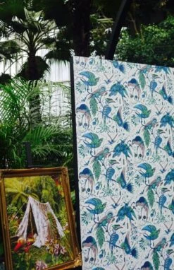 Tapete Audubon Türkisblau -Tapetengeschäft Volturi A 745073 2880x1440