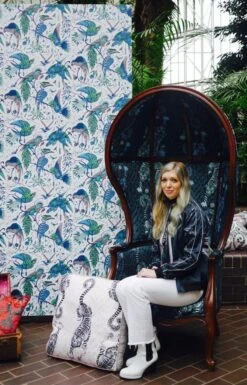 Tapete Audubon Türkisblau -Tapetengeschäft Volturi B 745073 2880x1440