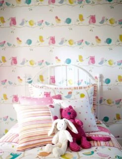 Tapete What A Hoot Rosa -Tapetengeschäft What A Hoot A 462841 2880x1440