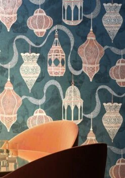 Tapete Yokata Grünblau