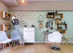 Tapete Zag Zig Pastellgrün -Tapetengeschäft Zag Zig K 462131 2880x1440