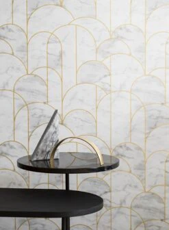 Tapete Zania Grauweiss