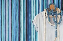 Tapete Zeno Türkisblau