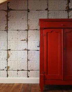 Tapete Brooklyn Tins 02 Weiss