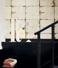 Tapete Brooklyn Tins 02 Weiss -Tapetengeschäft brooklyn tins02 270123 b 2880x1440