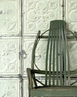 Tapete Brooklyn Tins 05 Weissgrün