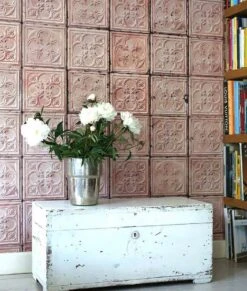 Tapete Brooklyn Tins 06 Rosenholz -Tapetengeschäft brooklyn tins06 270126 a 2880x1440