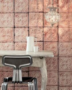 Tapete Brooklyn Tins 06 Rosenholz