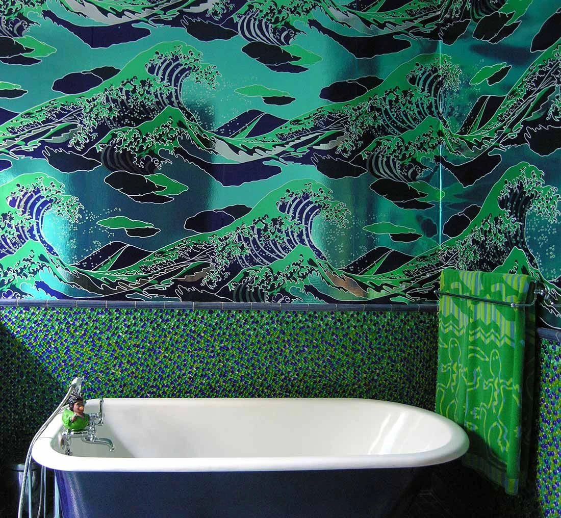 Tapete Onda Grün 1 Tapete Onda Grün