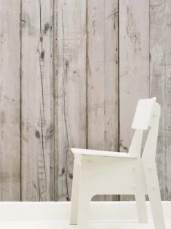 Tapete Scrapwood 07 Hellgrau